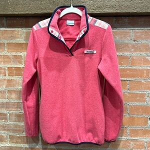 Columbia PFG Women’s Harborside II Plaid Overlay Pullover Jacket Size M